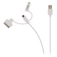 3 az 1-ben Szinkron és Töltő kábel USB A Dugó - Micro B Dugasz 1.00 m Fehér